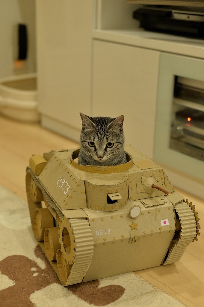 97式中戦車 チハたん の猫戦車つくってみたよ はちさんなつさん